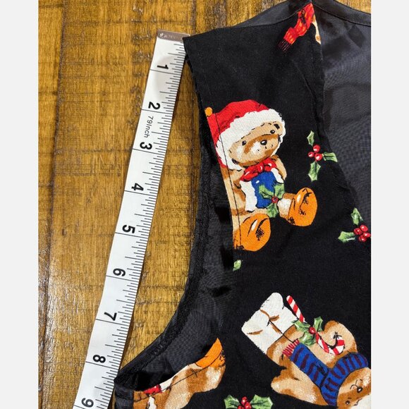 VINTAGE Nutcracker Christmas Bear Vest - Size M 🎄 - Picture 2 of 5